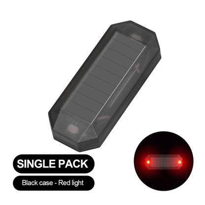Solar Powered Car Anti Theft Warning Light LED Strobe Alarm for Car Security