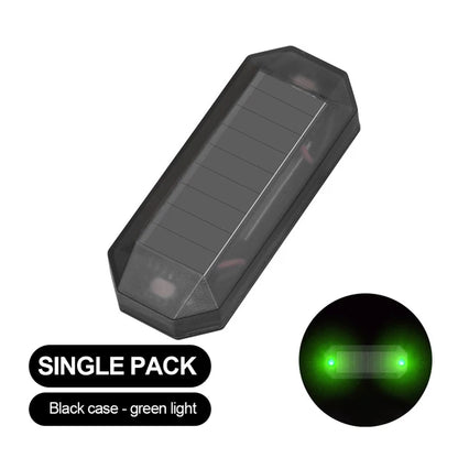 Solar Powered Car Anti Theft Warning Light LED Strobe Alarm for Car Security