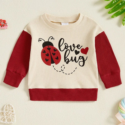 Ladybug Baby Sweatshirt Long Sleeve Pullover for Boys & Girls
