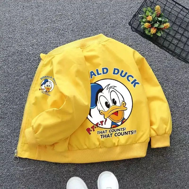Donald Duck Kids Cartoon Jacket – Cute Autumn Windbreaker Coat for Boys & Girls (0–6Y)