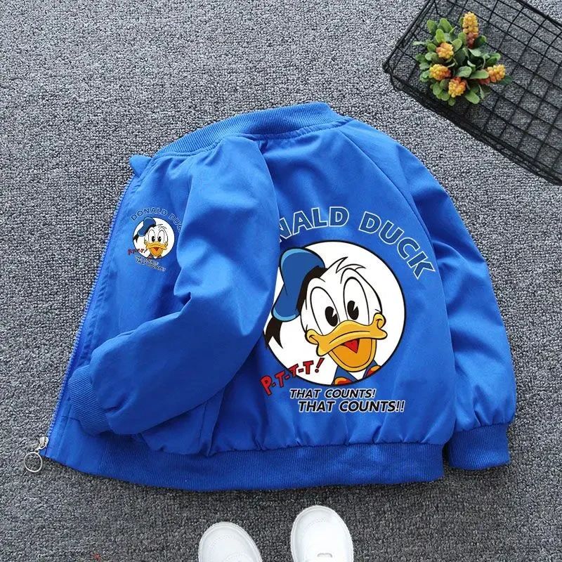 Donald Duck Kids Cartoon Jacket – Cute Autumn Windbreaker Coat for Boys & Girls (0–6Y)