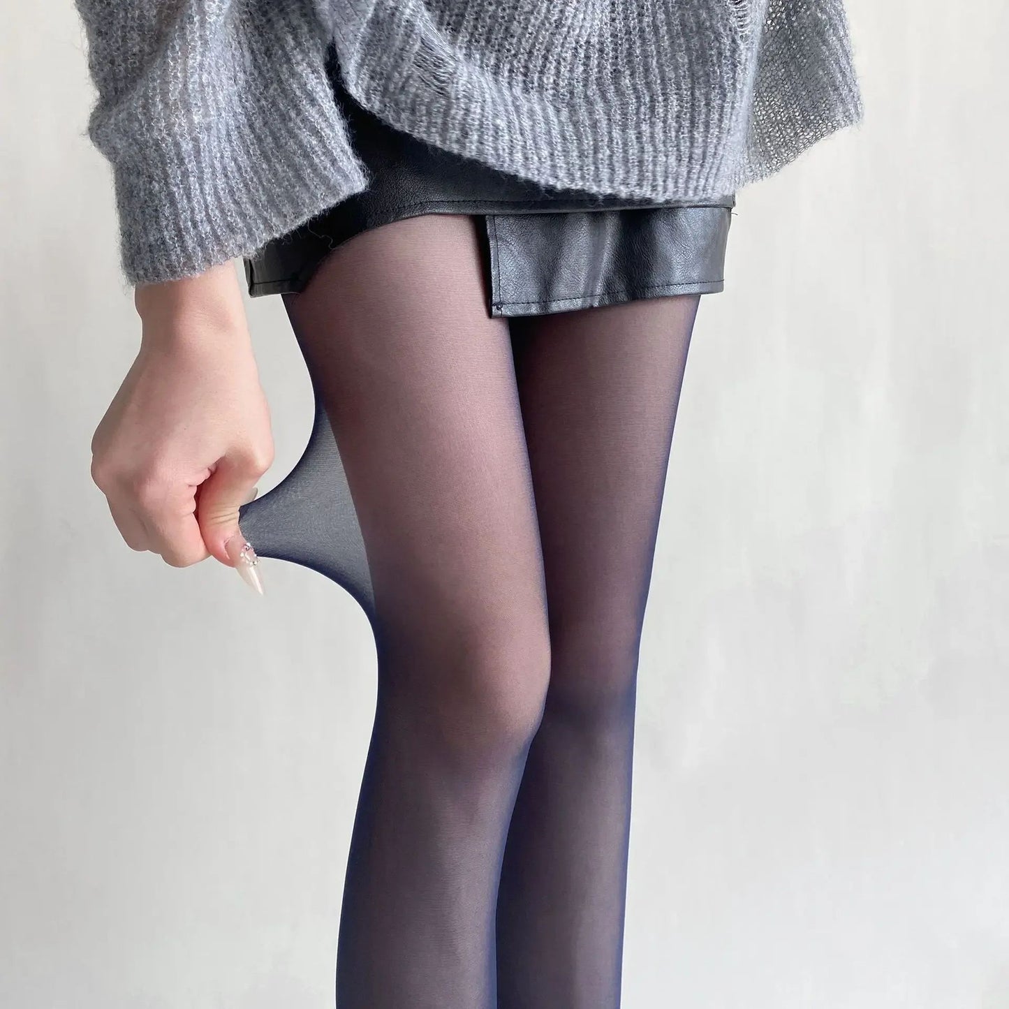 Womens Ultra Thin Thigh High Nylon Stockings