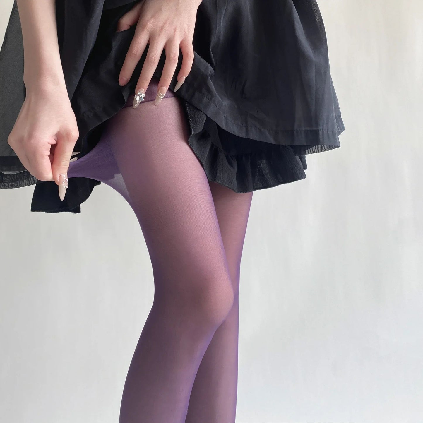Womens Ultra Thin Thigh High Nylon Stockings