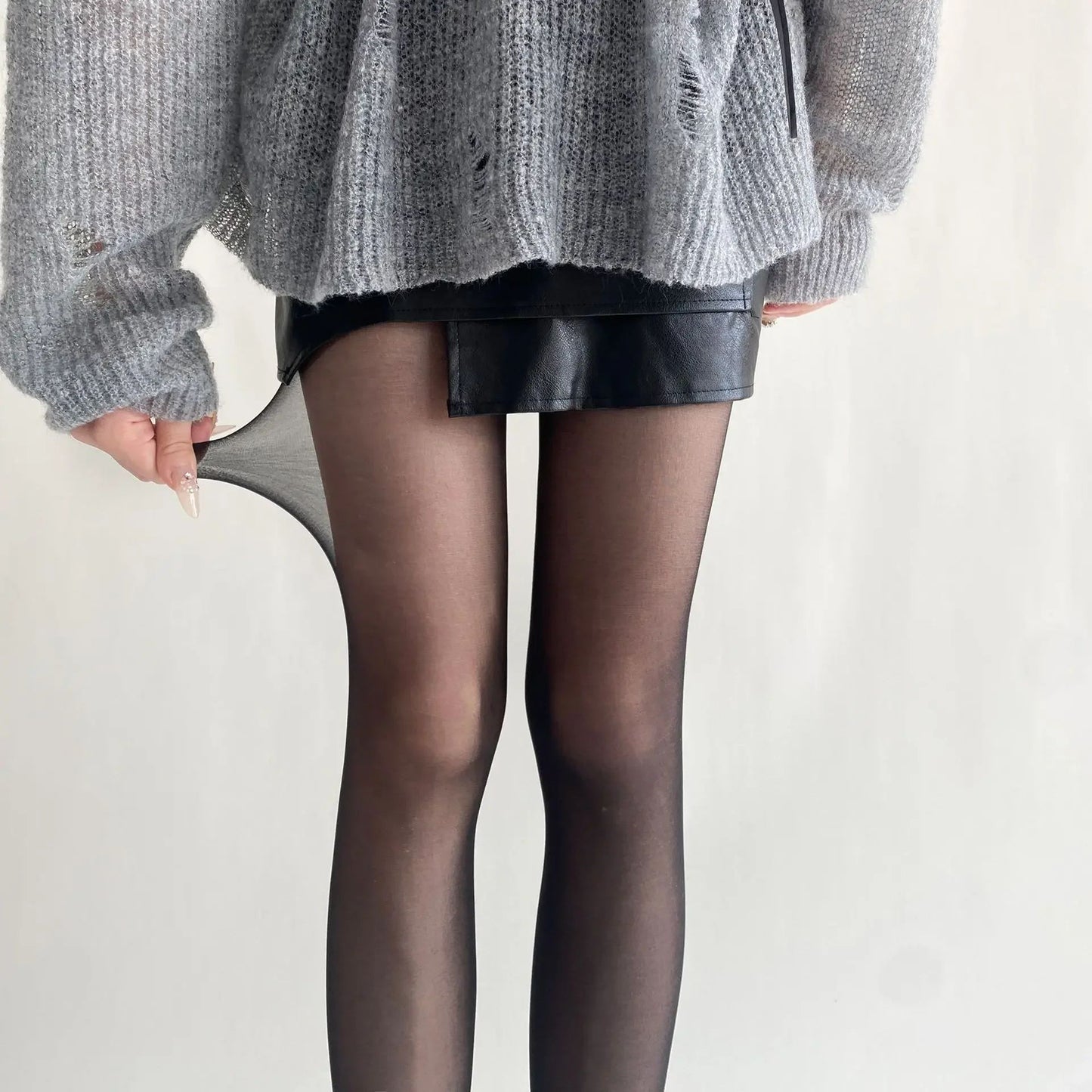 Womens Ultra Thin Thigh High Nylon Stockings