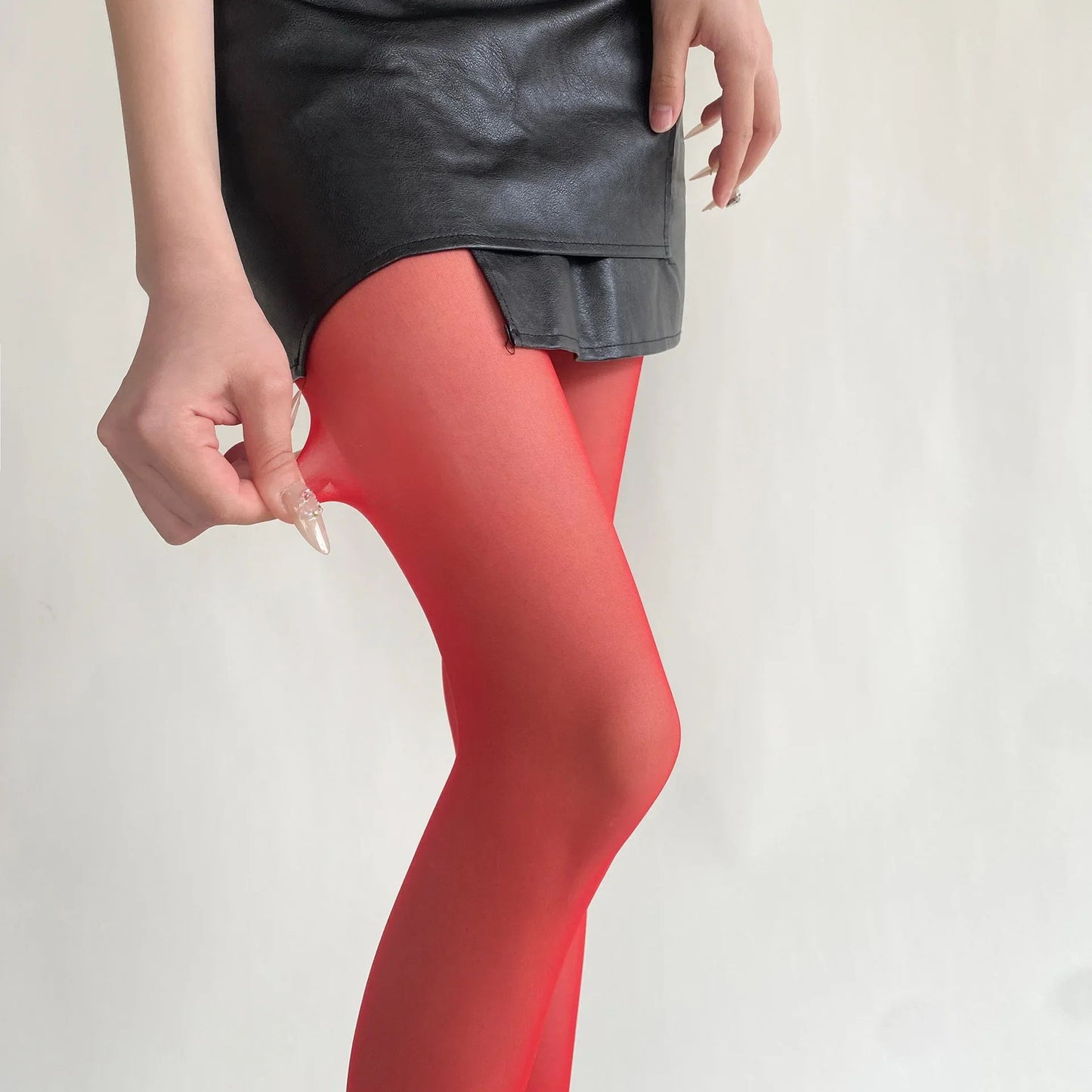 Womens Ultra Thin Thigh High Nylon Stockings