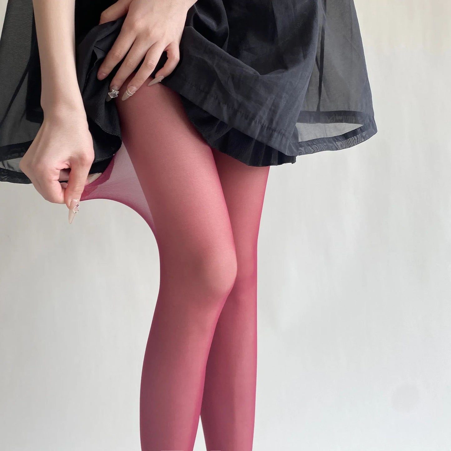 Womens Ultra Thin Thigh High Nylon Stockings