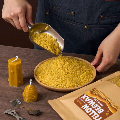 Pure Natural Granular Beeswax for Candle Making