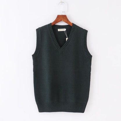 Japanese JK School Uniform Sweater Vest – Cute Anime V-Neck Knit Cosplay Vest for Girls & Women