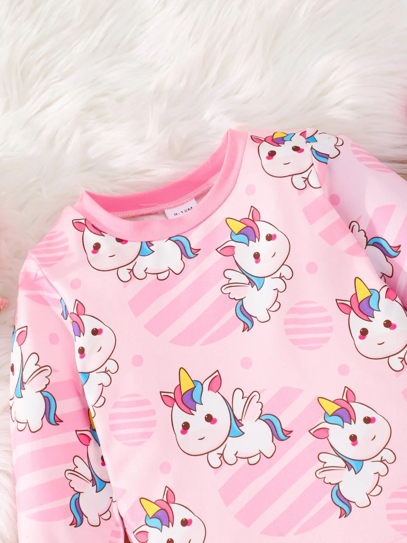 Rainbow Unicorn Baby Girl Pajamas Set – Soft Cotton Unicorn Pajamas for Girls Two-Piece Sleepwear