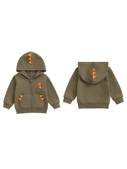 CozyBear Baby Winter Puffer Jacket – Fleece-Lined Infant Bear Hoodie Coat for Boys & Girls