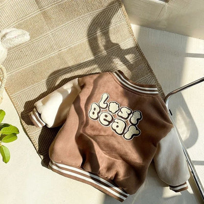 CozyVarsity Toddler Fleece Jacket – Warm Baby Baseball Jacket Kids Winter Coat