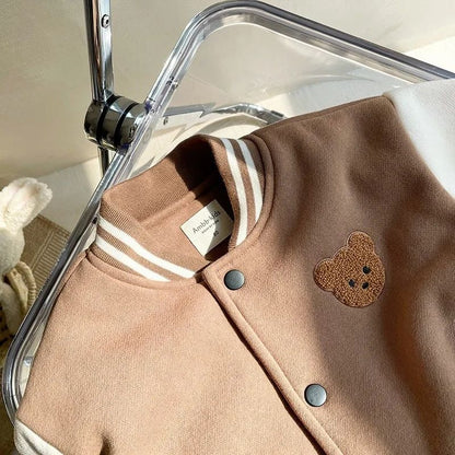 CozyVarsity Toddler Fleece Jacket – Warm Baby Baseball Jacket Kids Winter Coat