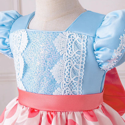 Baby Girl Polka Dot Princess Tutu Dress for Birthday, Baptism & Party