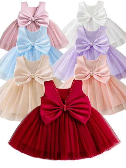Elegant Floral Princess Baby Girl Ball Gown – Luxury Flower Girl & Toddler Party Dress