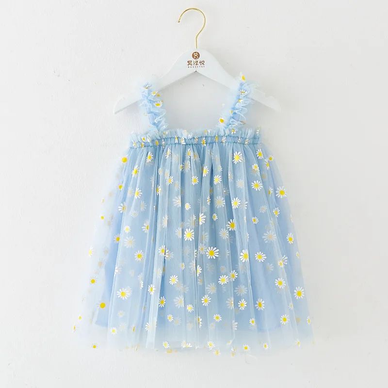 Daisy Princess Toddler Girl Dress for Birthdays, Weddings & Summer Parties