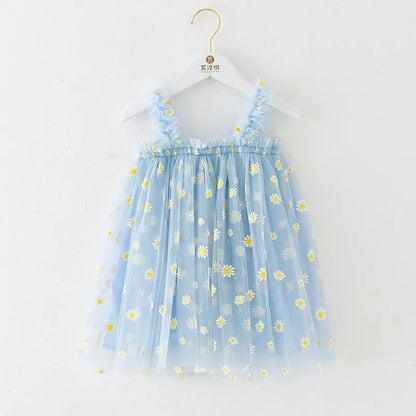 Daisy Princess Toddler Girl Dress for Birthdays, Weddings & Summer Parties