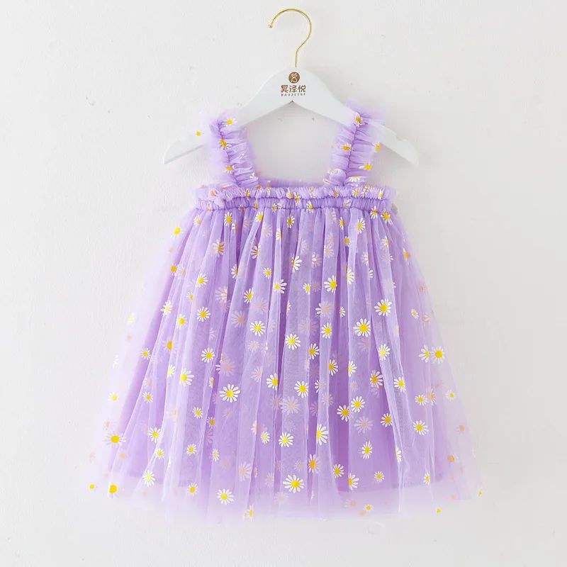 Daisy Princess Toddler Girl Dress for Birthdays, Weddings & Summer Parties