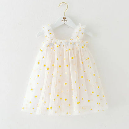 Daisy Princess Toddler Girl Dress for Birthdays, Weddings & Summer Parties