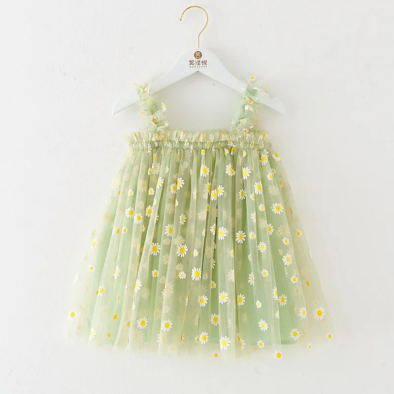 Daisy Princess Toddler Girl Dress for Birthdays, Weddings & Summer Parties