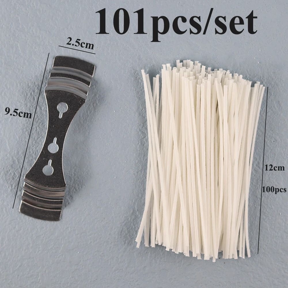 Smokeless Pre-Waxed Candle Wicks | Professional Cotton Core DIY Handmade Candle Tooling System