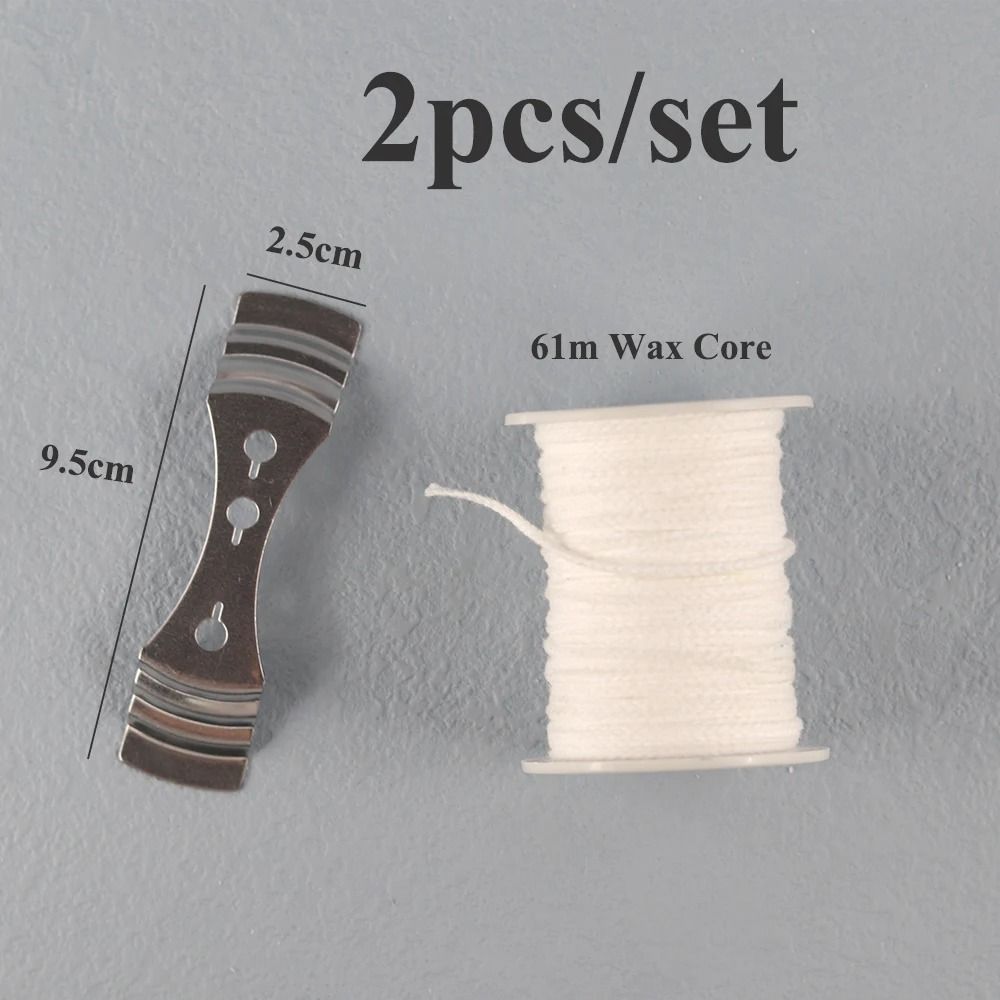 Smokeless Pre-Waxed Candle Wicks | Professional Cotton Core DIY Handmade Candle Tooling System