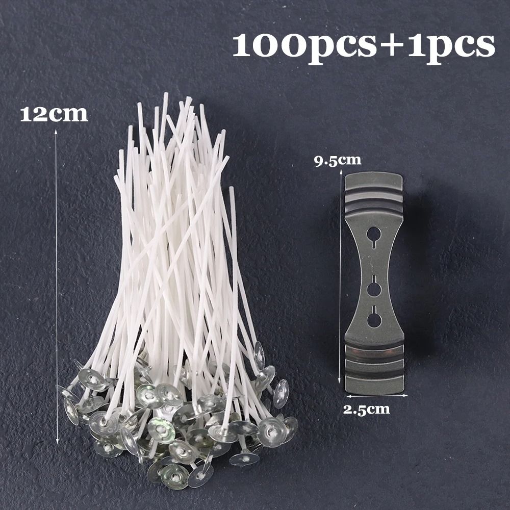 Smokeless Pre-Waxed Candle Wicks | Professional Cotton Core DIY Handmade Candle Tooling System