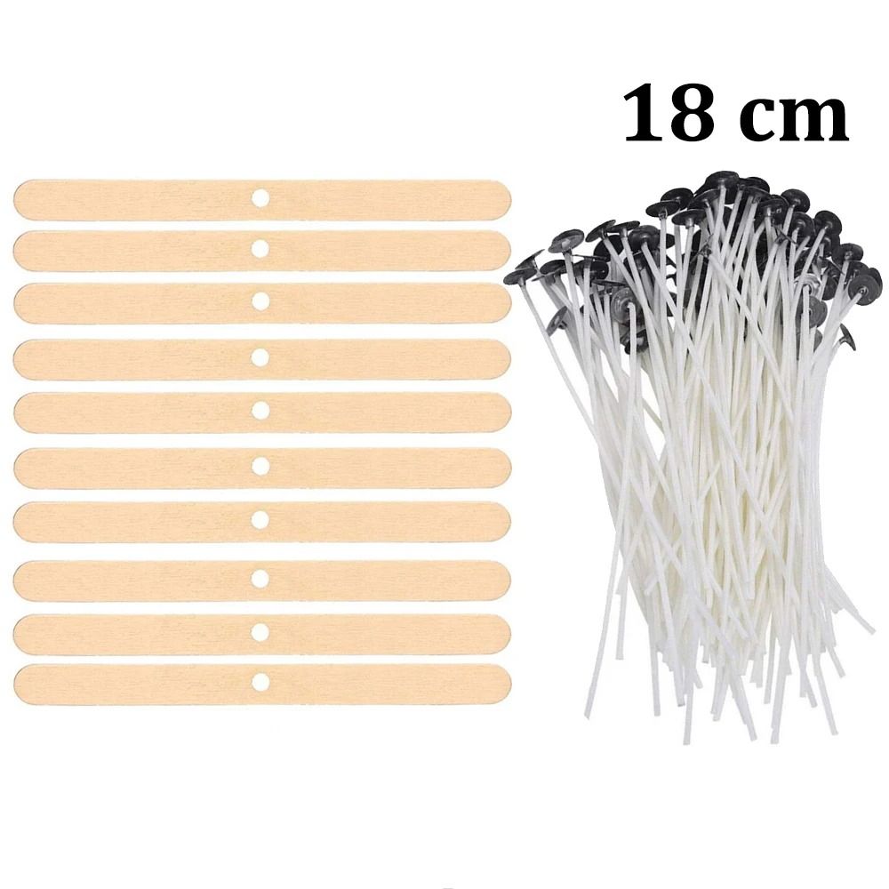 Smokeless Pre-Waxed Candle Wicks | Professional Cotton Core DIY Handmade Candle Tooling System