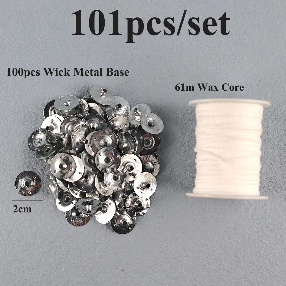 Smokeless Pre-Waxed Candle Wicks | Professional Cotton Core DIY Handmade Candle Tooling System