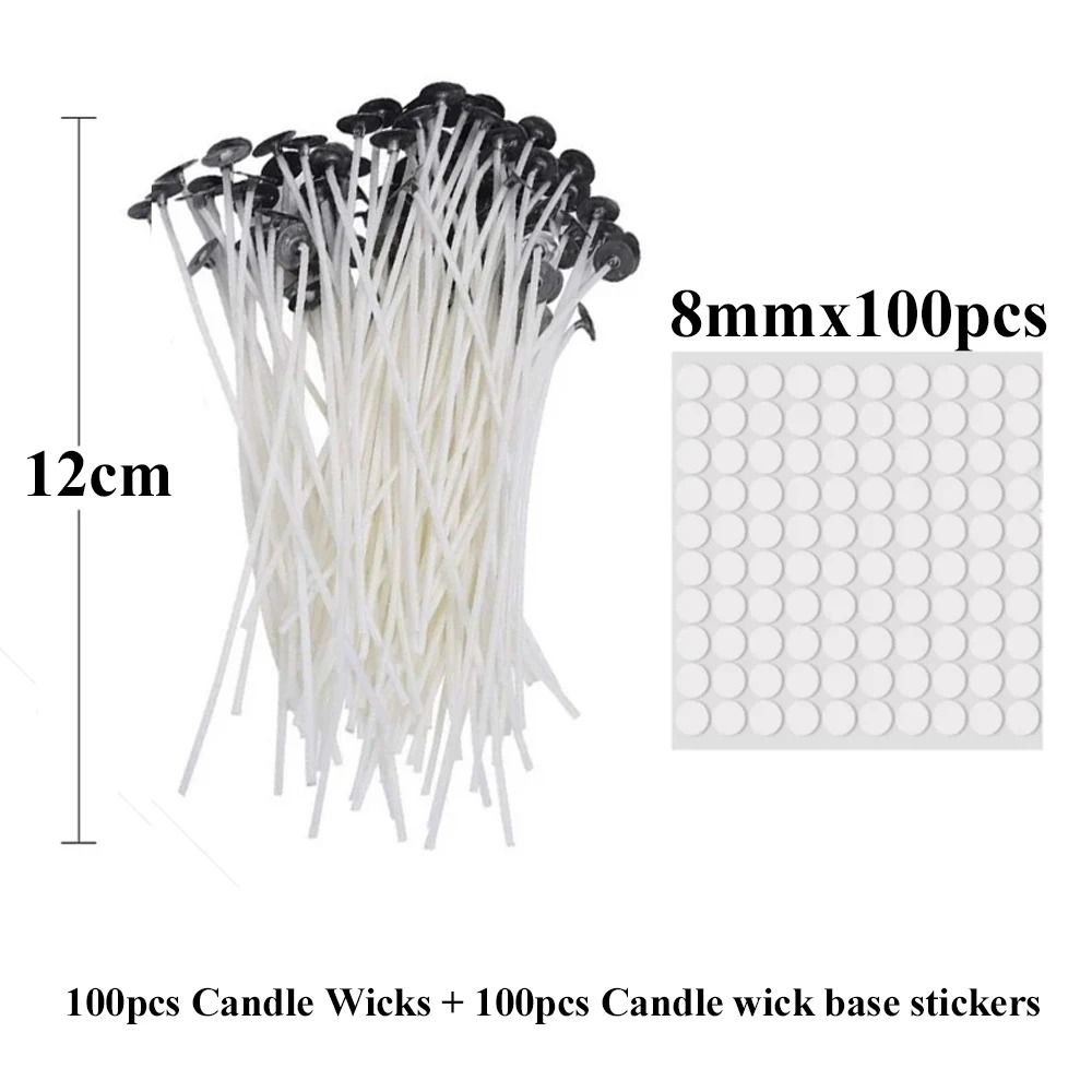 Smokeless Pre-Waxed Candle Wicks | Professional Cotton Core DIY Handmade Candle Tooling System