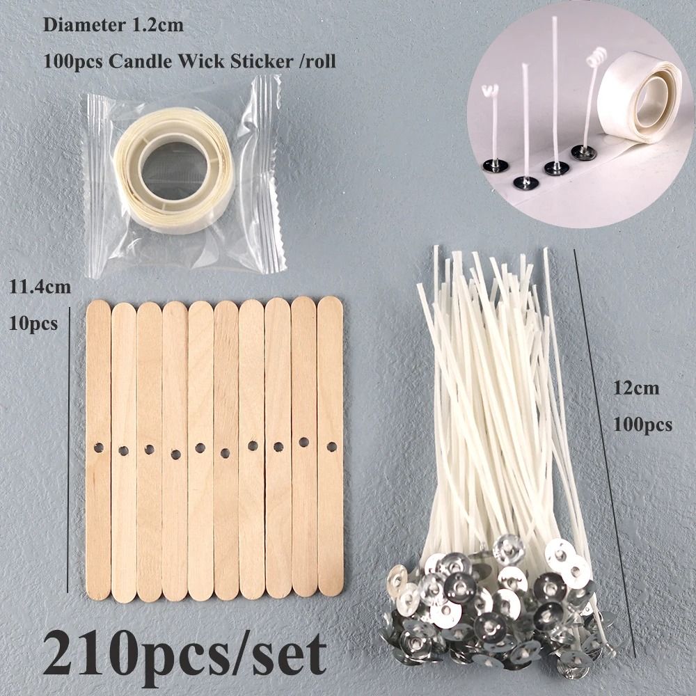 Smokeless Pre-Waxed Candle Wicks | Professional Cotton Core DIY Handmade Candle Tooling System