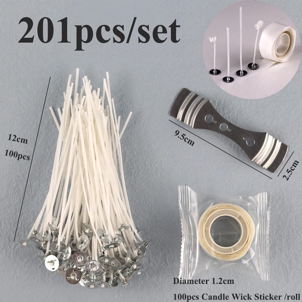 Smokeless Pre-Waxed Candle Wicks | Professional Cotton Core DIY Handmade Candle Tooling System