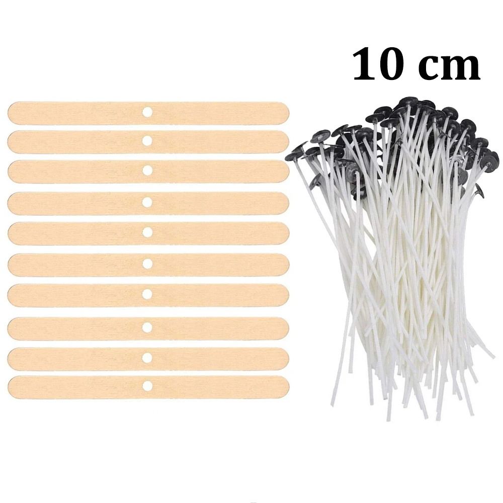 Smokeless Pre-Waxed Candle Wicks | Professional Cotton Core DIY Handmade Candle Tooling System