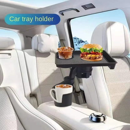 Multi-Functional Vehicle Console Expander with Integrated Dining Tray
