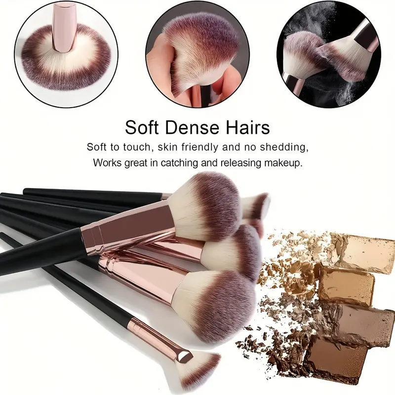 Soft Kabuki Makeup Brushes Set 20pcs Professional Foundation Blending Tools