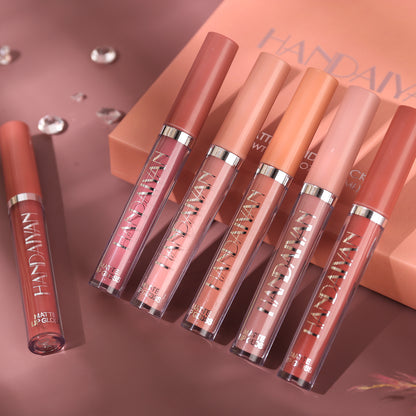 Long-Lasting Non-Stick Matte Liquid Lipstick Gift Box Edition with Lip Gloss