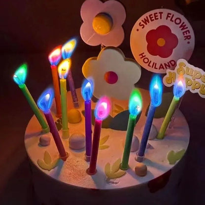 Magic Colorful Flame Birthday Candles