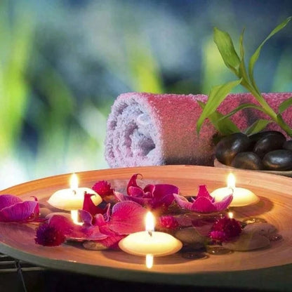 Elegant Unscented Floating Disc Candles