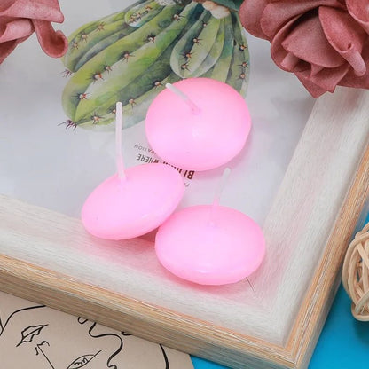 Elegant Unscented Floating Disc Candles