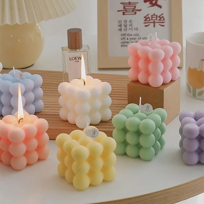Creative Ball-Shaped Magic Cube Aromatherapy Candle