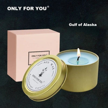 Romantic Transparent Glass Jar Aromatherapy Candle