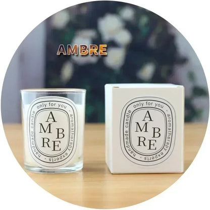 Romantic Transparent Glass Jar Aromatherapy Candle
