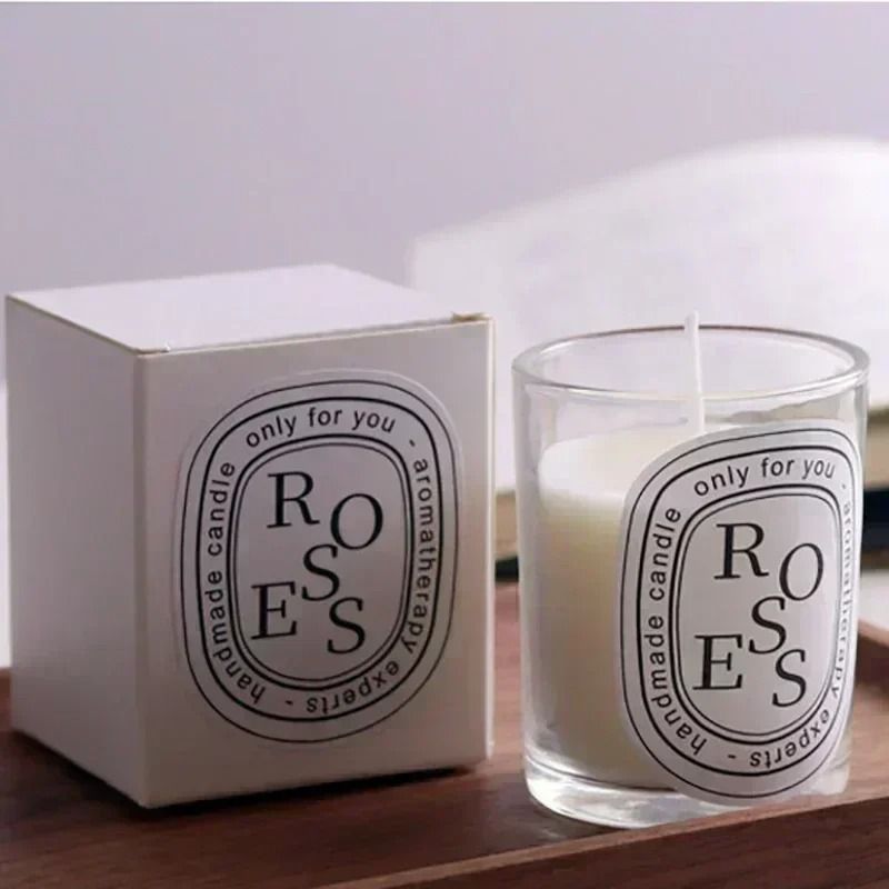 Romantic Transparent Glass Jar Aromatherapy Candle