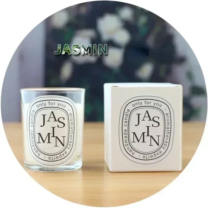 Romantic Transparent Glass Jar Aromatherapy Candle
