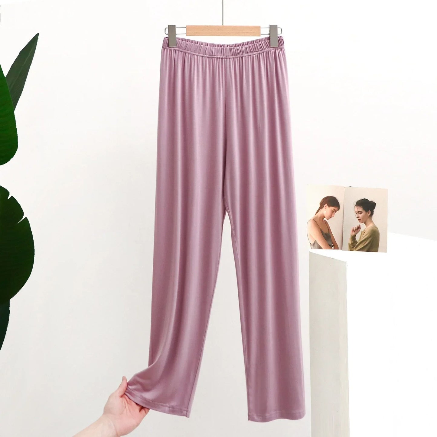 Womens Modal Pajama Pants | Mosquito-Proof Relaxed Sleepwear & Smooth Draping Homewear System