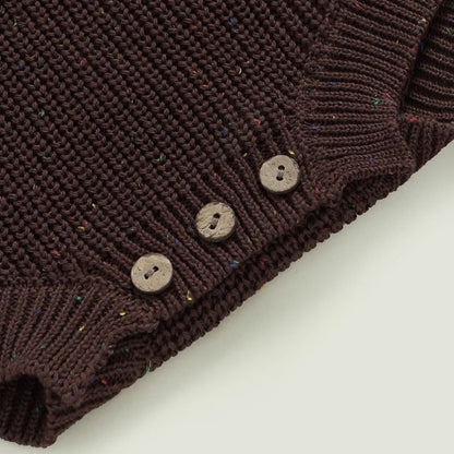Newborn Infant Knitted Sweater Romper