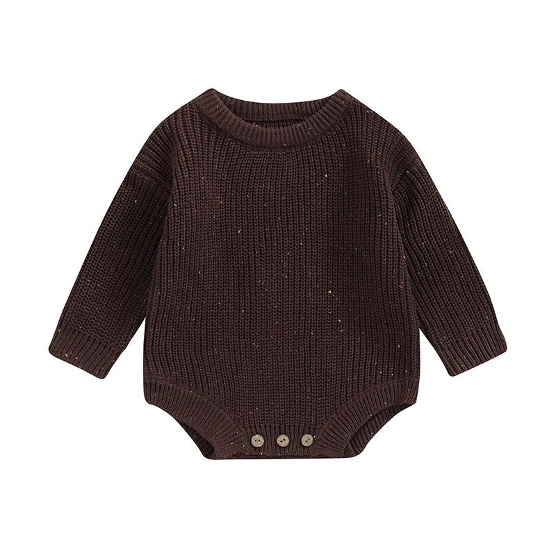 Newborn Infant Knitted Sweater Romper