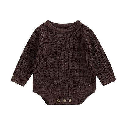 Newborn Infant Knitted Sweater Romper