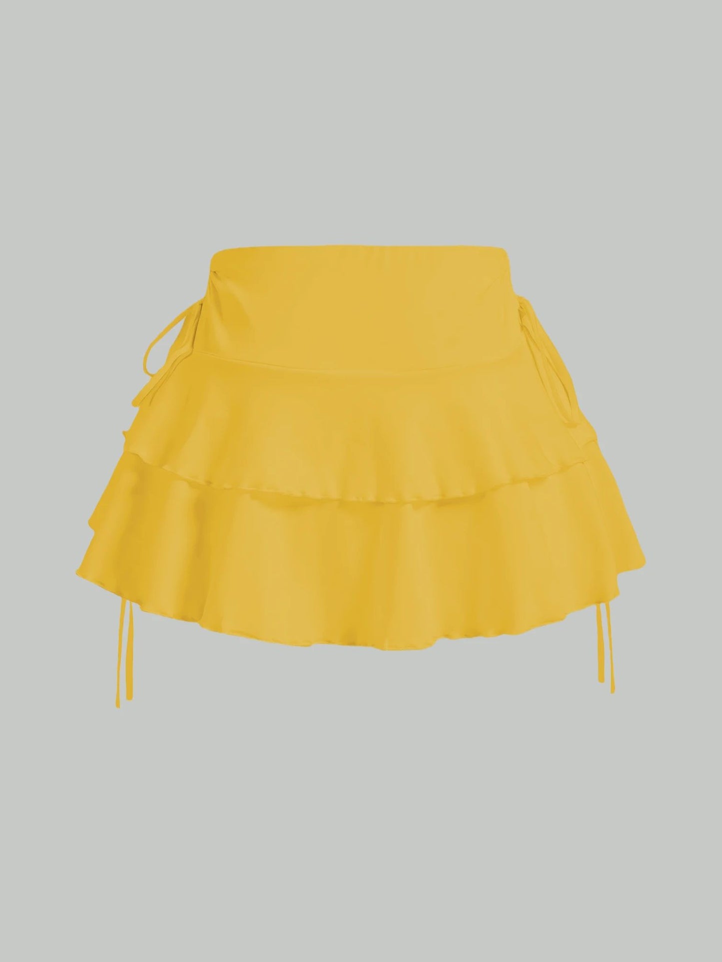Womens Milk Silk Mini Skirt Casual Summer Stretch High Waist Skirt
