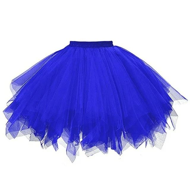 Vintage 50s Rockabilly Petticoat Tulle Tutu Skirt – High-Waist Fluffy Ballet Underskirt for Party, Dance & Costumes
