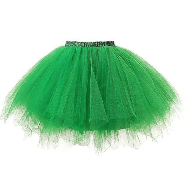 Vintage 50s Rockabilly Petticoat Tulle Tutu Skirt – High-Waist Fluffy Ballet Underskirt for Party, Dance & Costumes